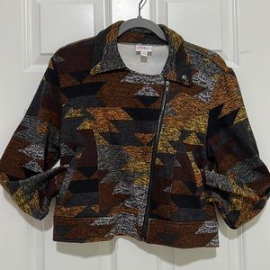 Moto jacket Lularoe Presley southwester design